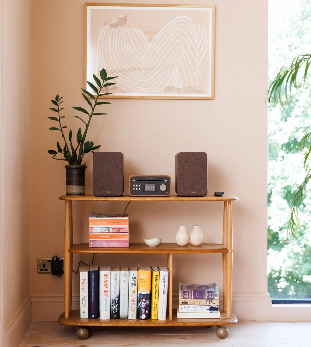 Pure Classic Stereo Mini Hi-Fi-system – DAB+, CD, Bluetooth, 40W, valnöt
