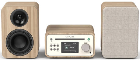 Pure Classic Stereo Mini Hi-Fi-system – DAB+, CD, Bluetooth, 40W, ek