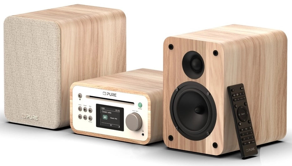 Pure Classic Stereo Mini Hi-Fi-system – DAB+, CD, Bluetooth, 40W, ek