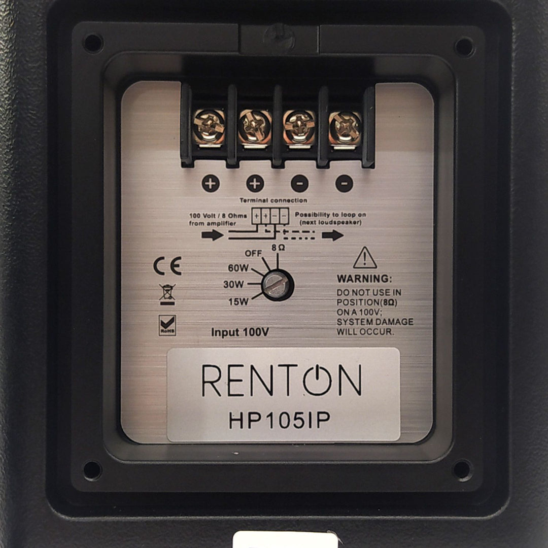 Renton HP105IP Proline 5" passiv installationshögtalare 100W IP65 – Black