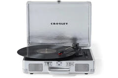 Crosley Cruiser Plus Skivspelare Tvåvägs Bluetooth (Silver)