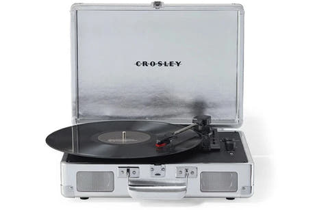 Crosley Cruiser Plus skivspelare tvåvägs Bluetooth (svart)