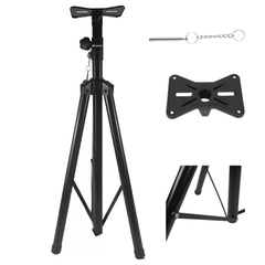 Högtalarstativ Tripod svart med säkerhetssprint