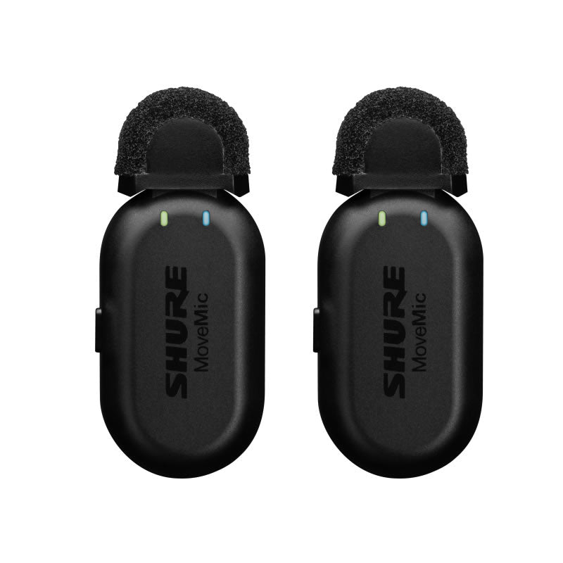 Shure MoveMic Två Bluetooth -mikrofonuppsättning (2 mikrofoner)