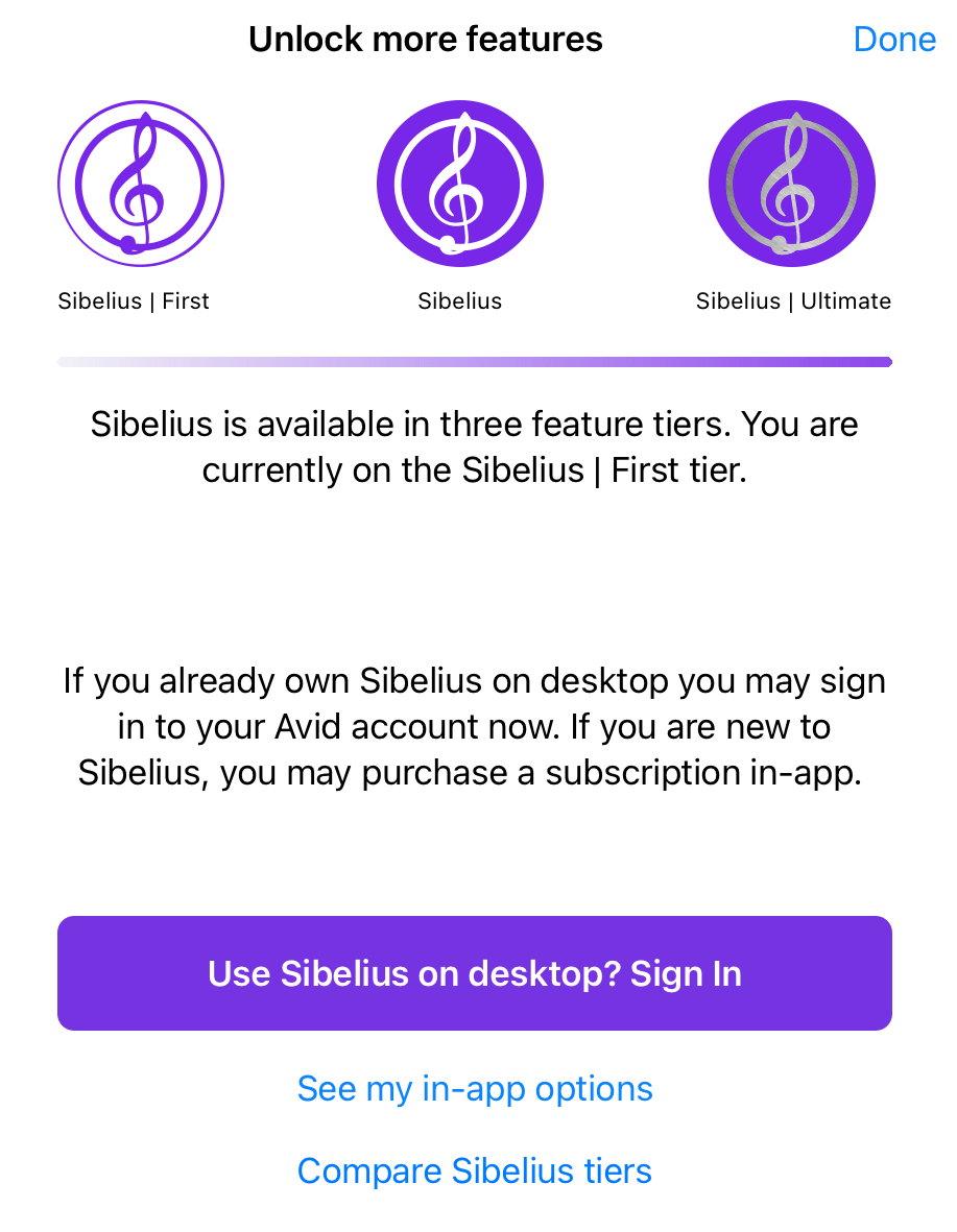 Sibelius Ult 1-årig prenumeration crossgrade Finale PROMO