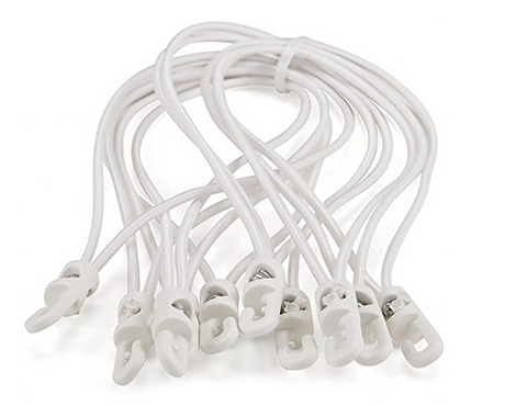 Spannfix elastiska band, 10 st. (Vit)