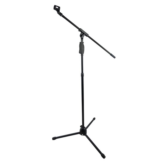 Mikrofonstativ med boom arm – justerbart 139–200 cm