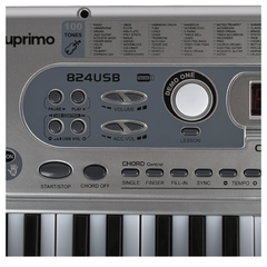 SUPRIMO 824 USB Keyboards med mikrofon, MP3-spelare och notställ
