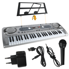 SUPRIMO 824 USB Keyboards med mikrofon, MP3-spelare och notställ
