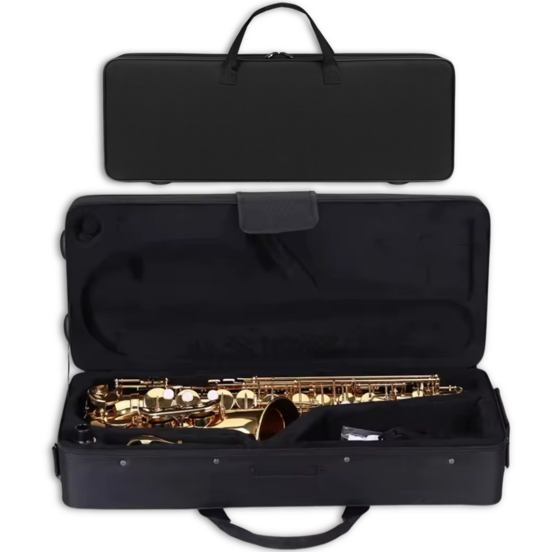Suprimo Alto Saxo altsaxofon i E♭ – set med etui och tillbehör