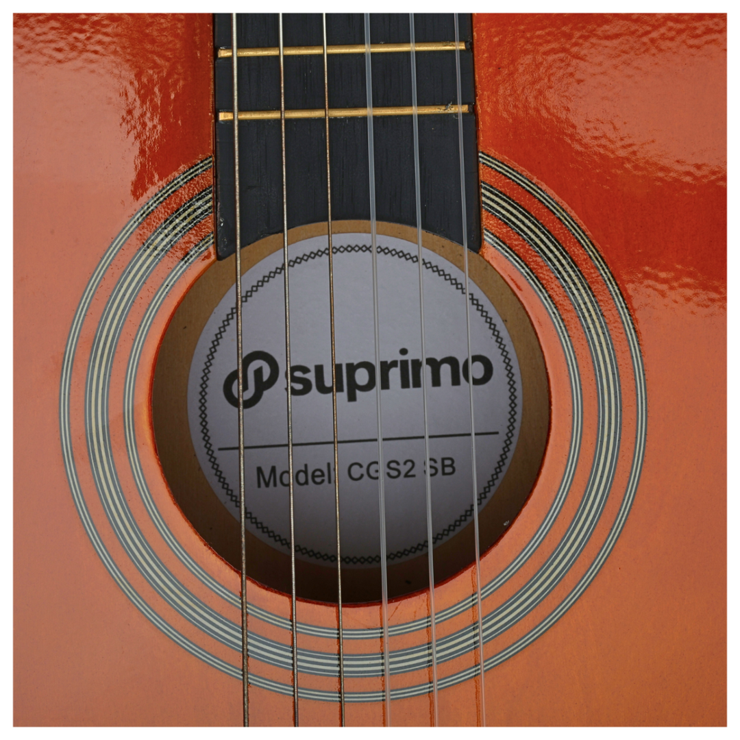 SUPRIMO CGS2 SB klassisk guitarsæt 4/4, sunburst