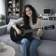 Suprimo CGS1 BK Klassisk Gitarrer 4/4 – Svart