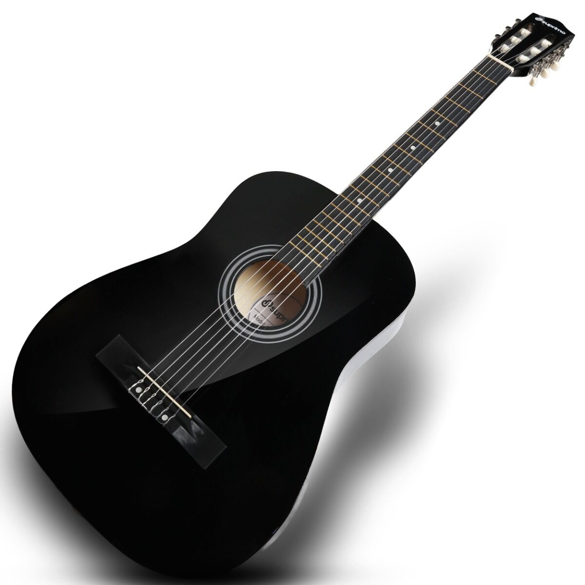 Suprimo CGS3 BK Klassisk Guitar 4/4 – Sort Begyndersæt