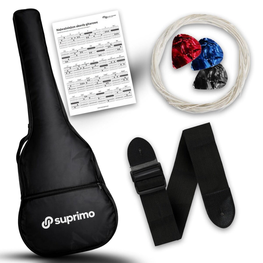 Suprimo CGS2 BK Klassisk gitarrset 4/4, Svart