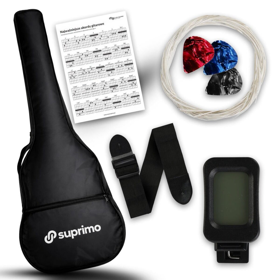 SUPRIMO CGS3 SB klassisk gitarrpaket 4/4, sunburst