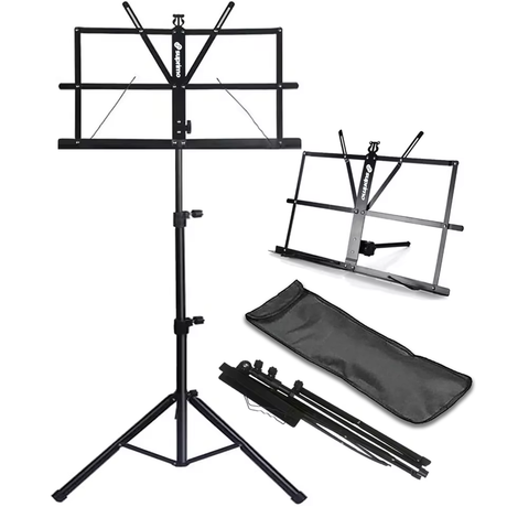 Nodestativ med väska – hopfällbart och höjdjusterbart 65–130 cm