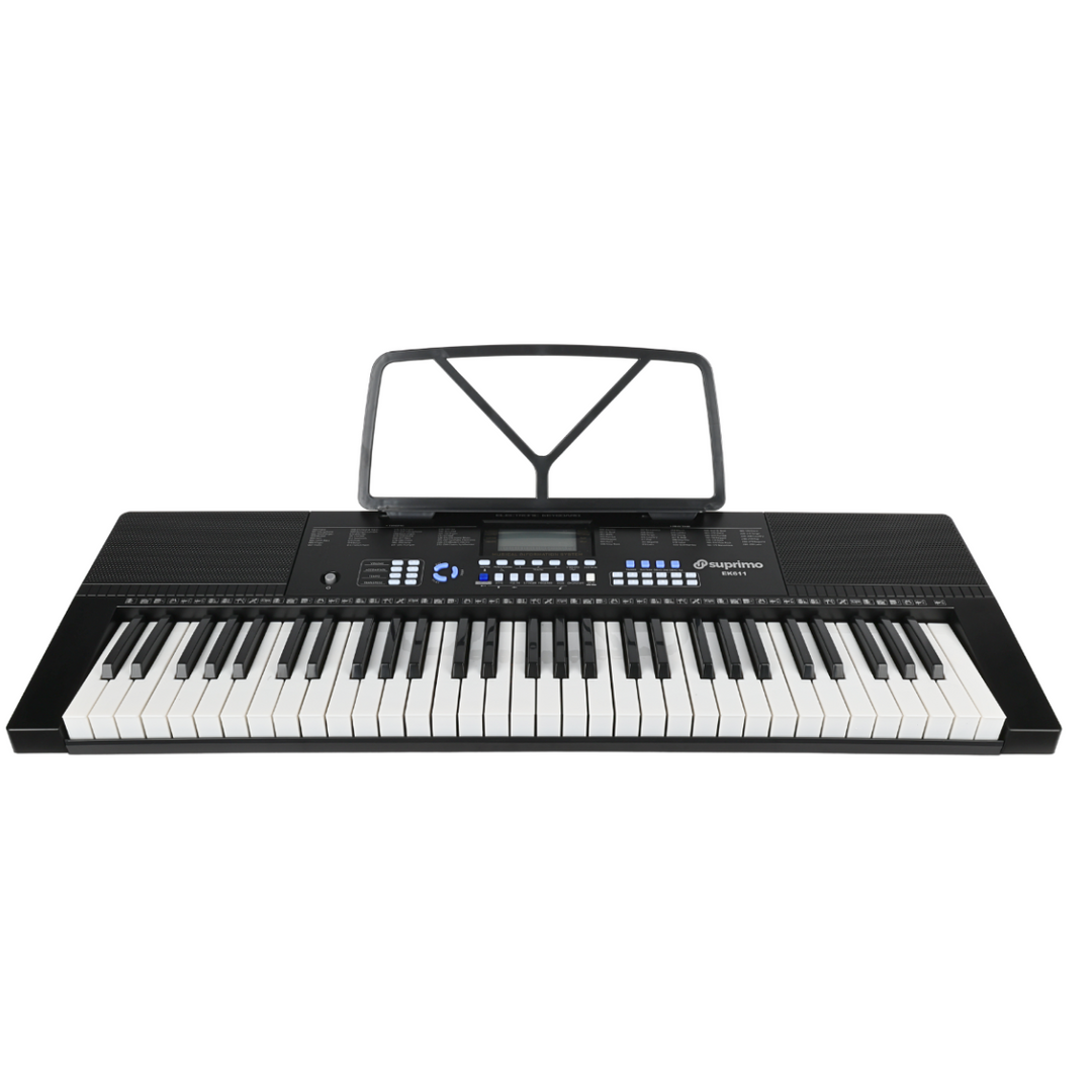 Suprimo EK611 Keyboards 61 Tangenter, Sort