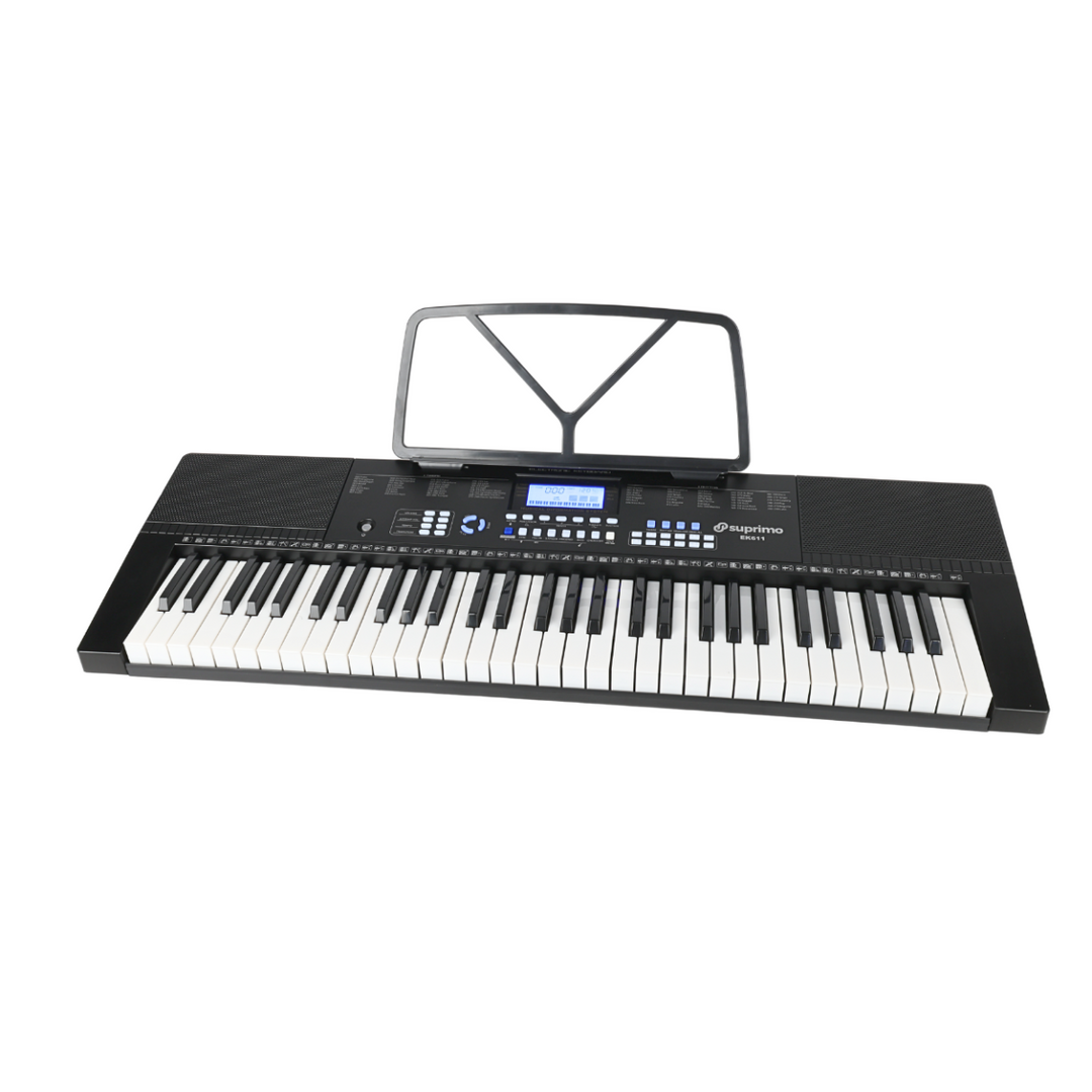 Suprimo EK611 Keyboards 61 Tangenter, Sort