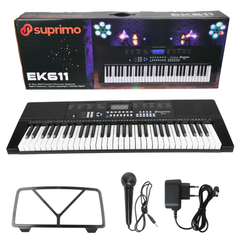 Suprimo EK611 Keyboards 61 Tangenter, Sort