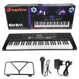 Suprimo EK611 Keyboards 61 Tangenter, Sort
