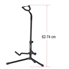 Hopfällbart Gitarrstativ 62-74 cm med Säkerhetsrem