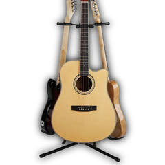 Gitarrstativ för 3 Gitarrer – Svart hopfällbart stålstativ