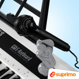 SUPRIMO KEY61 KD Keyboard med 61 tangenter och Mikrofon, vit