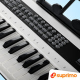SUPRIMO KEY61 KD Keyboard med 61 tangenter och Mikrofon, vit