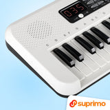 SUPRIMO KEY61 KD Keyboard med 61 tangenter och Mikrofon, vit