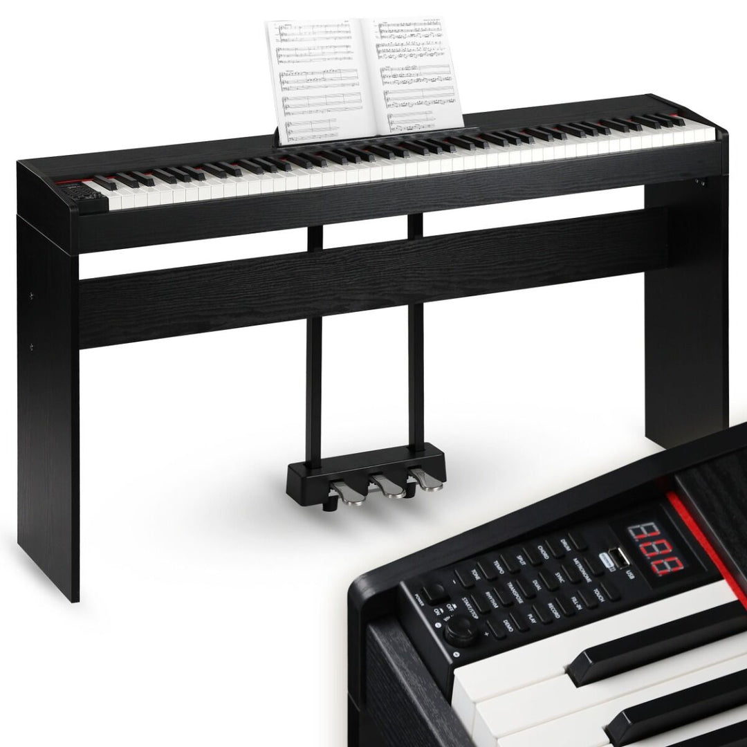 Suprimo SDP88 BK Digital Piano 88 med viktade tangenter, Sort
