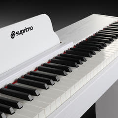 Suprimo SDP88 WH Digital Piano 88 med vägda tangenter, vit