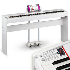 Suprimo SDP88 WH Digital Piano 88 med vägda tangenter, vit