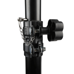 Högtalarstativ Tripod svart med säkerhetssprint