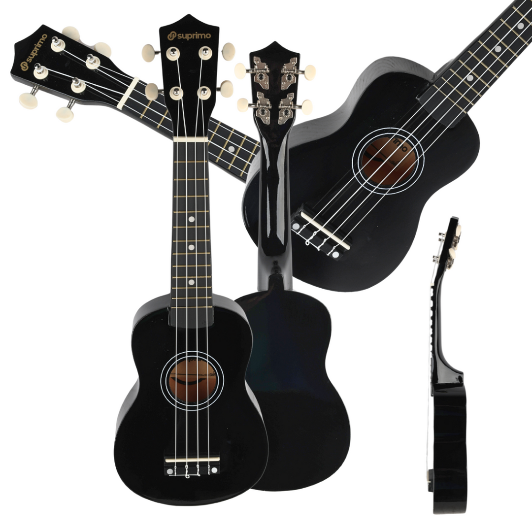 Sopranukulele, svart