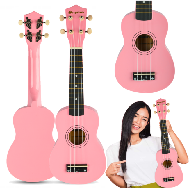 Sopranukulele, rosa trä