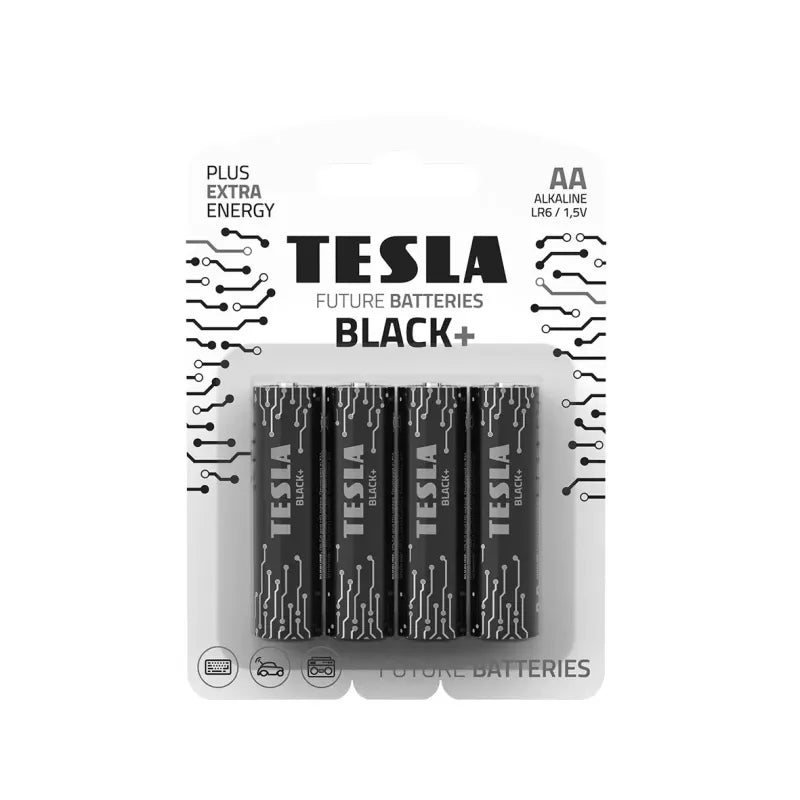 Tesla Black+ AA Batterier (4 st)
