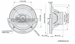 Pioneer TS-A2013i 3-vägshögtalare (500W, 20 cm)