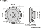 Pioneer TS-1301i bilhögtalare (13 cm, 5,25")