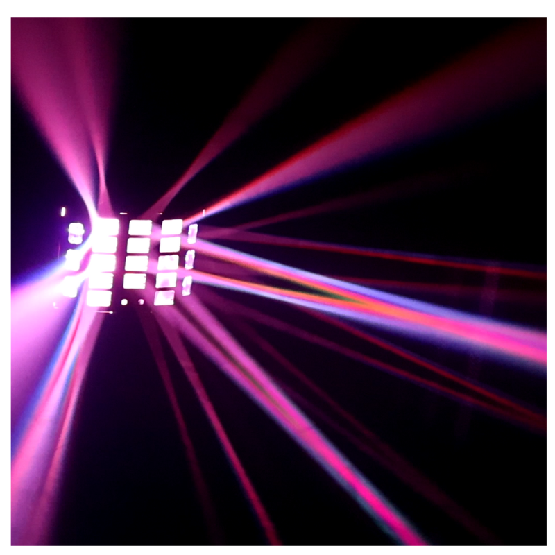 Light4Me Turbo Derby 4-i-1 – RGBW, UV, strobe & laser