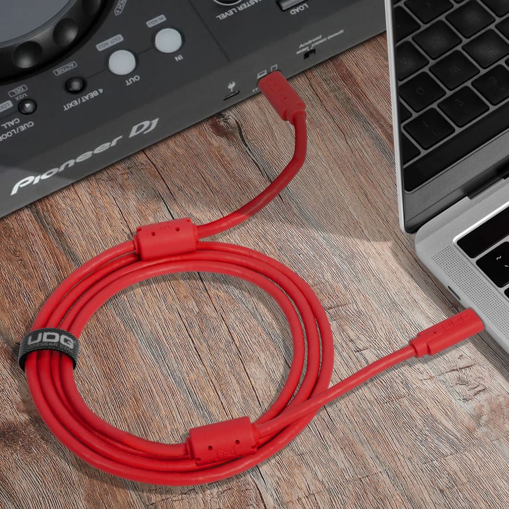 UDG Ultimate Cable USB 3.2 C-C Röd Rak 1,5m