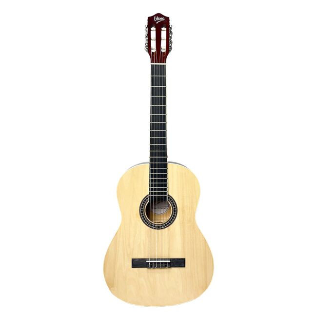V-Tone CG TWO NT Klassisk Gitarrer 4/4 Startpaket i natur med väska & tillbehör