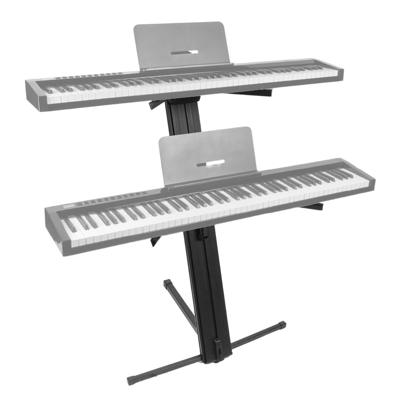 Keyboardstativ – Dubbelt Justerbart