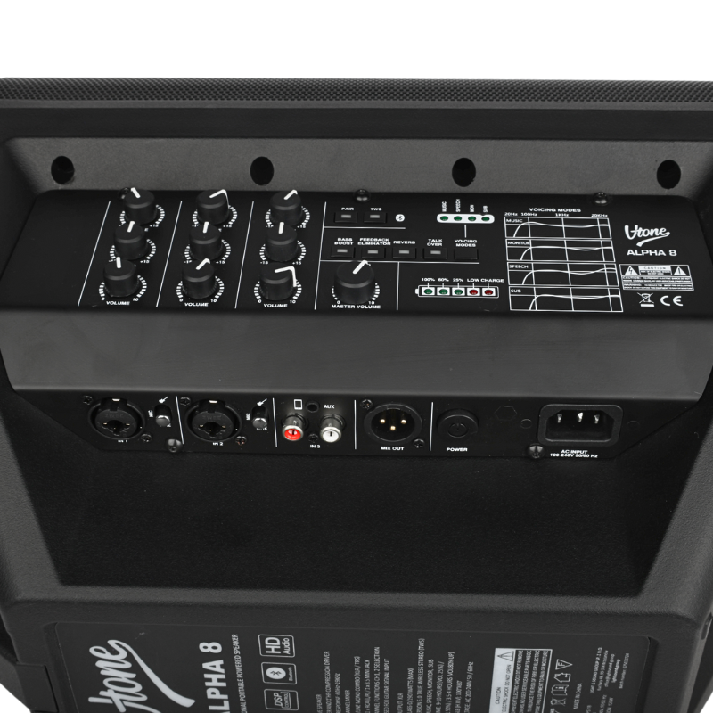V-TONE ALPHA 8 aktiv högtalare med batteri