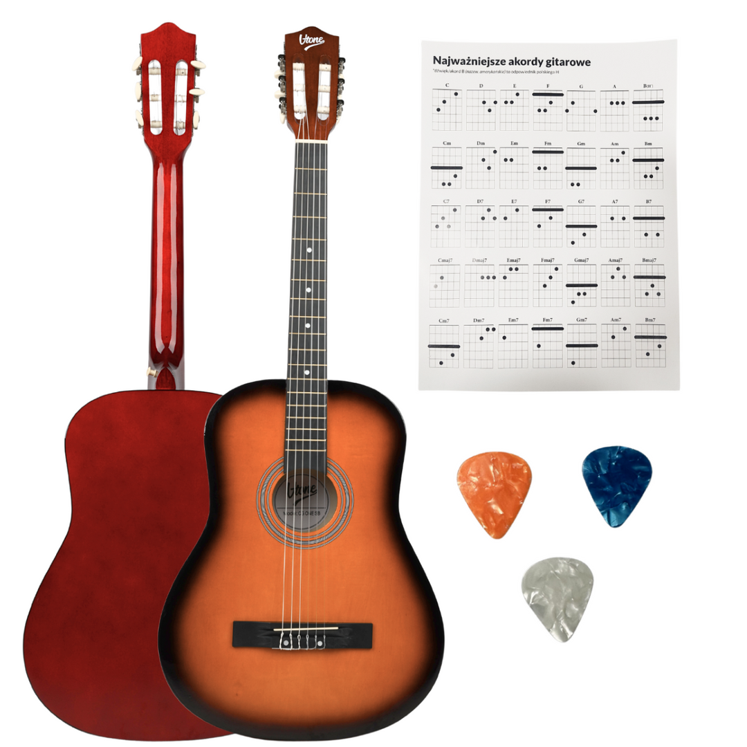 V-Tone BCG SB klassisk nybörjargitarr 4/4, Sunburst