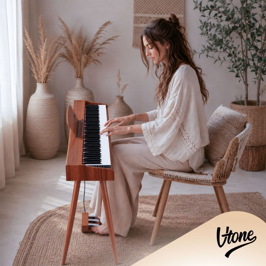 V-TONE BL-130 Elpiano (Mörkt trä)