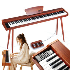 V-TONE BL-130 Elpiano (Mörkt trä)