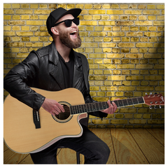 V-TONE VEAG1 CE NT Elektroakustisk Gitarrer 4/4 Dreadnought Cutaway – natur