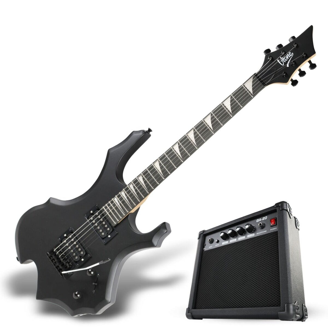 V-TONE EGS 39 MBK elektrisk gitarrpaket 4/4, svart