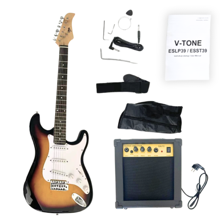 V-TONE ESST39 SB 4/4 stratocast elgitarr