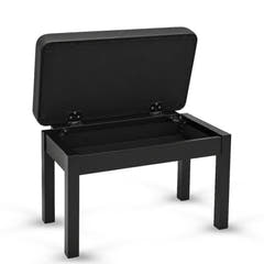 V-TONE Piano- och Keyboardbänk med förvaring, Svart